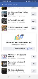 "CWI - Facebook - Search Groups"